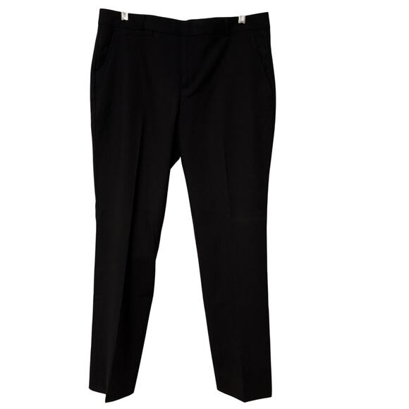 Banana Republic Womens Pants Black Size 8 Harper Pant Mid Rise Wool Blend Career - Picture 1 of 7
